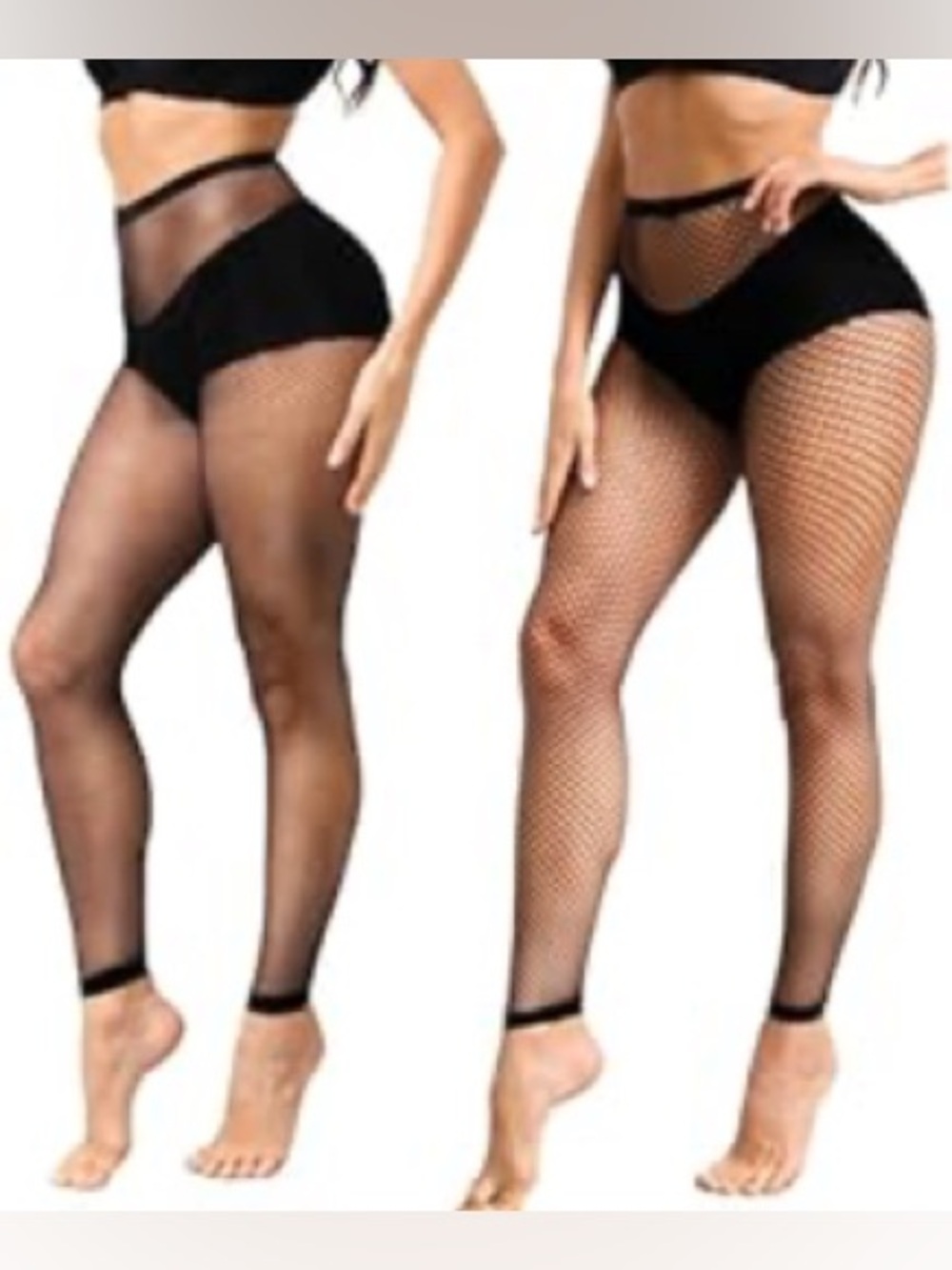 Black Fishnet Leggings - Sheer Stretch Tights NEW. [copy]